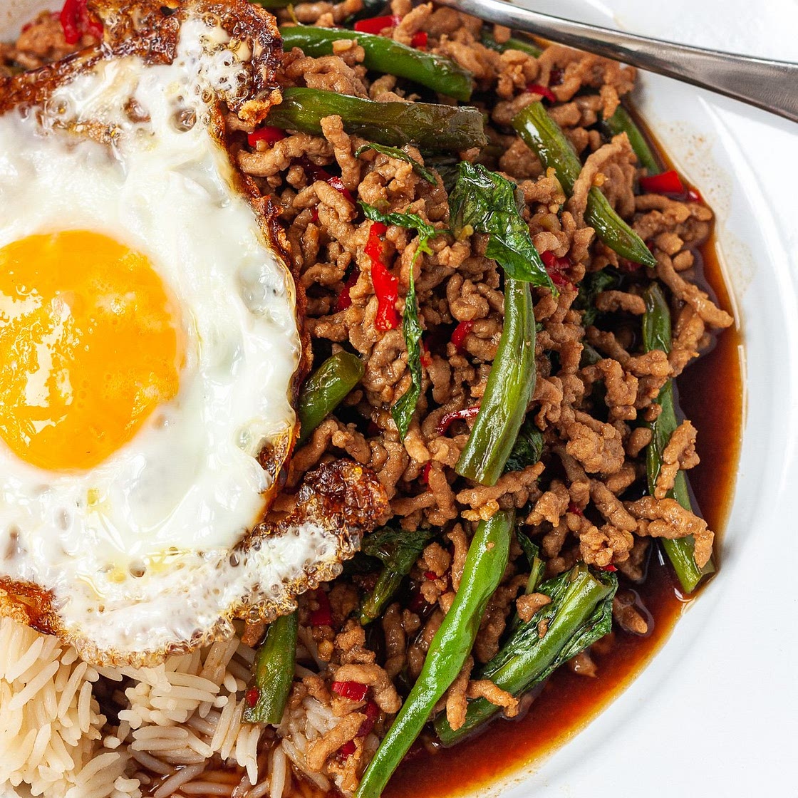 15-minute Thai Basil Pork Stir-fry