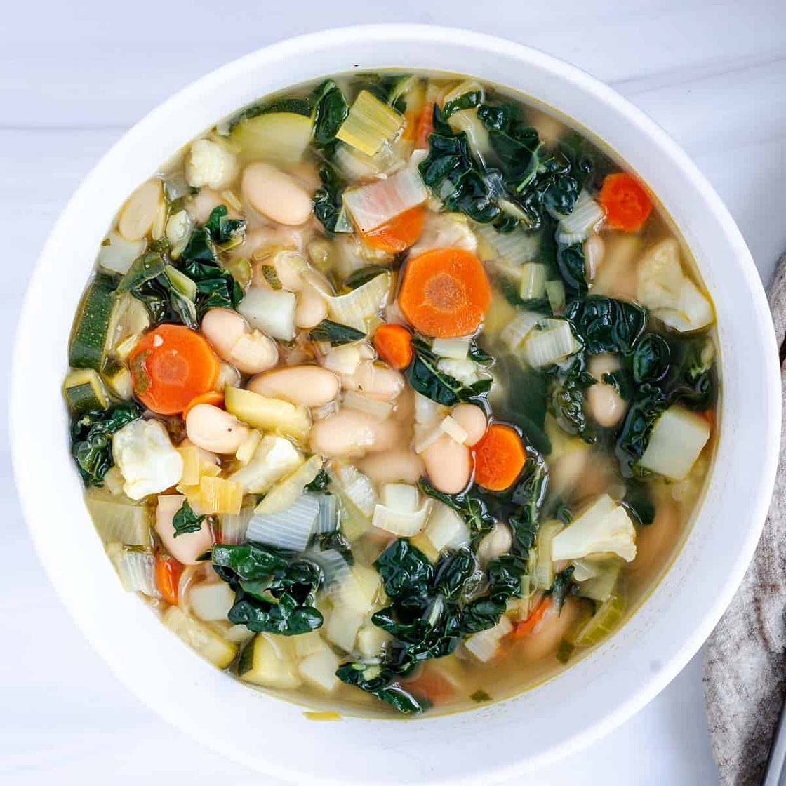 Vegetable Soup Without Tomatoes