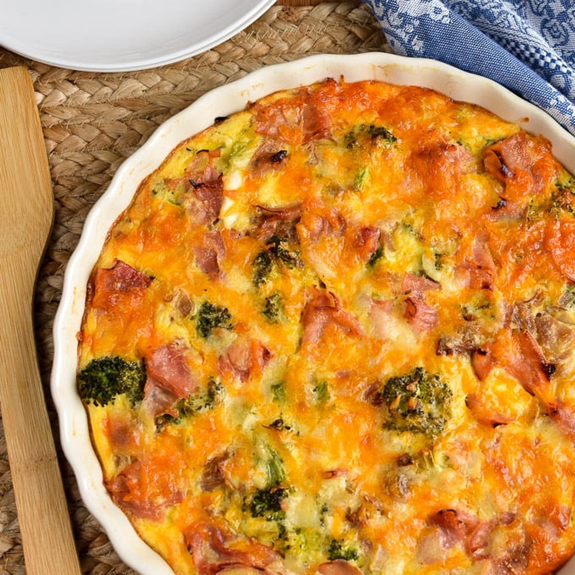 Syn Free Ham and Broccoli Quiche