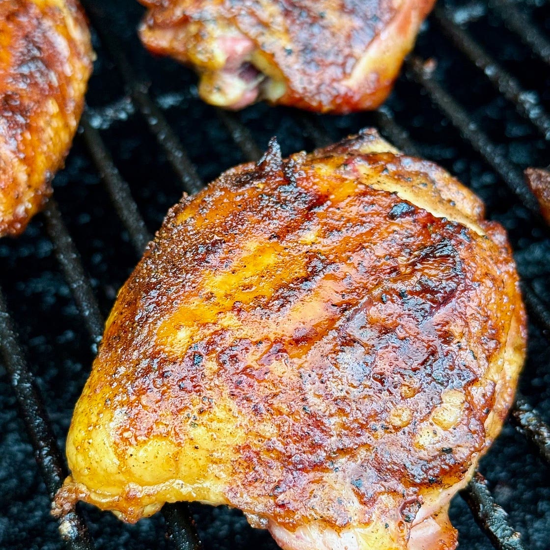 Smoked Tequila Brined Chicken Thighs