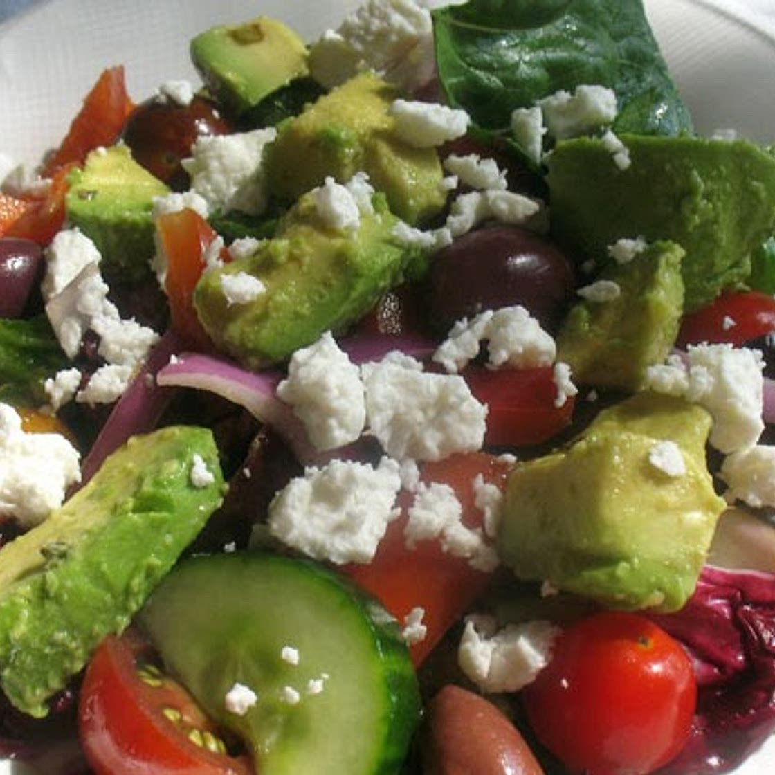 Avocado Greek Salad
