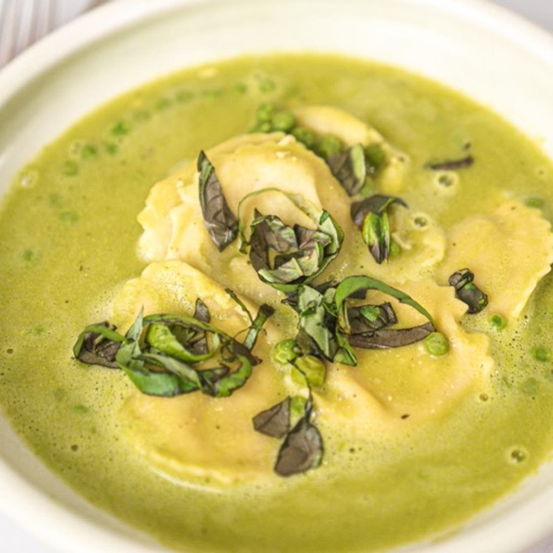 Simple Vegan Recipes: Basil & Peas Ravioli Recipe