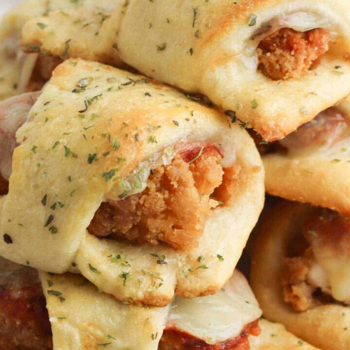 Chicken Parmesan Crescent Rolls