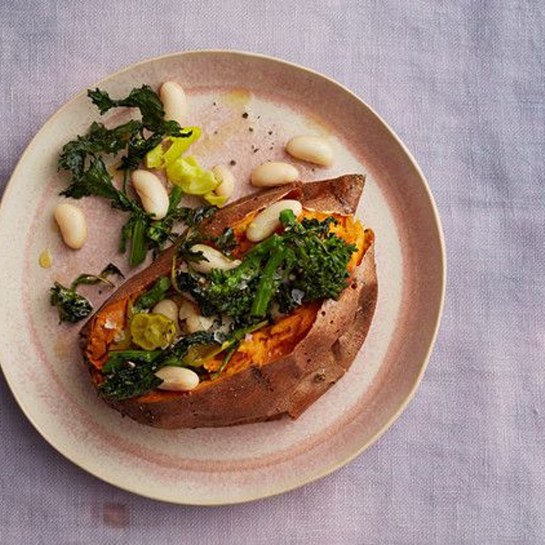 Loaded Baked Sweet Potatoes