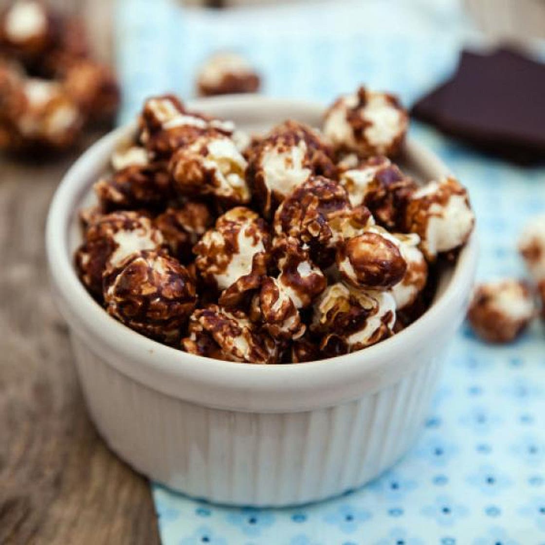 Receita de Pipoca de chocolate