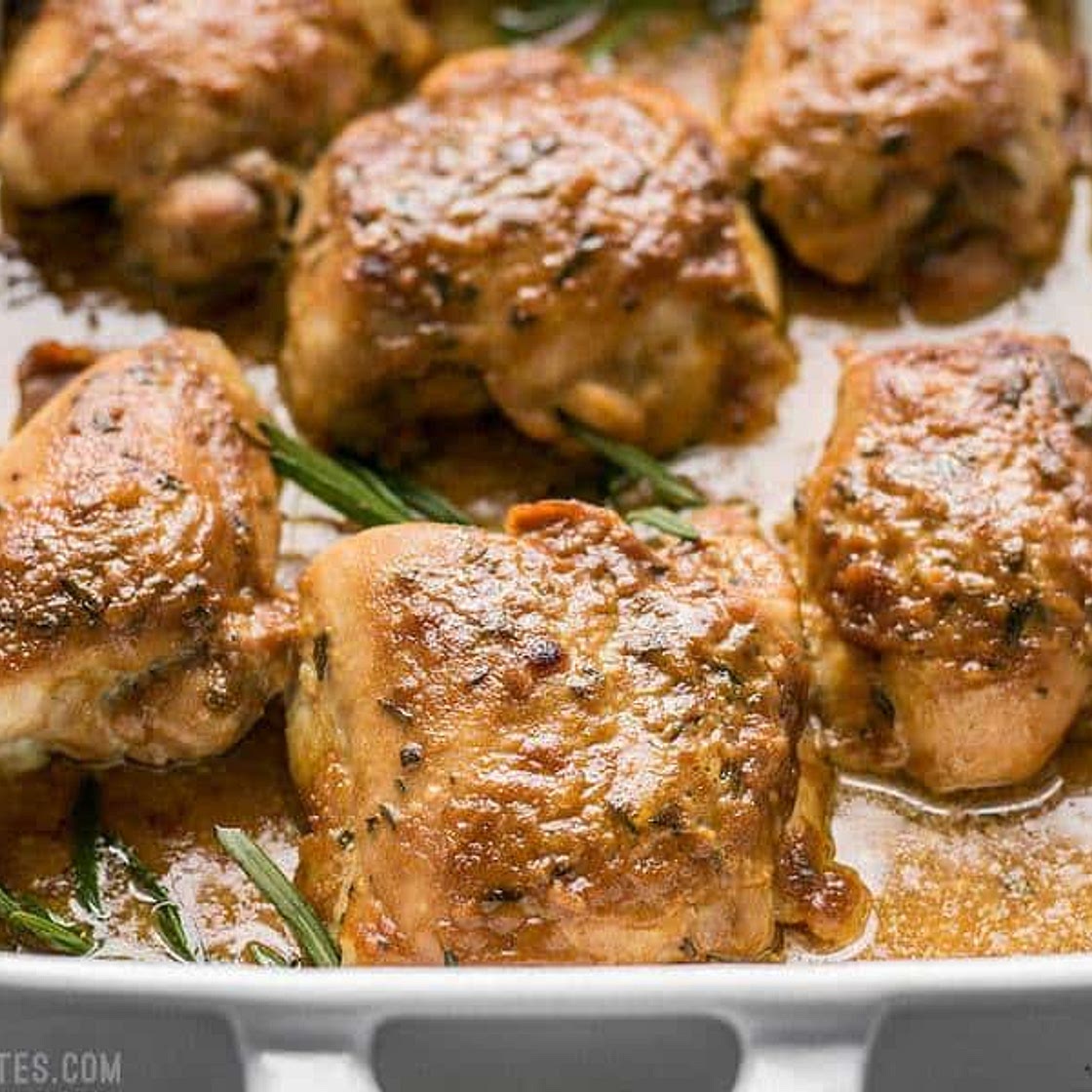 Maple Dijon Chicken Thighs