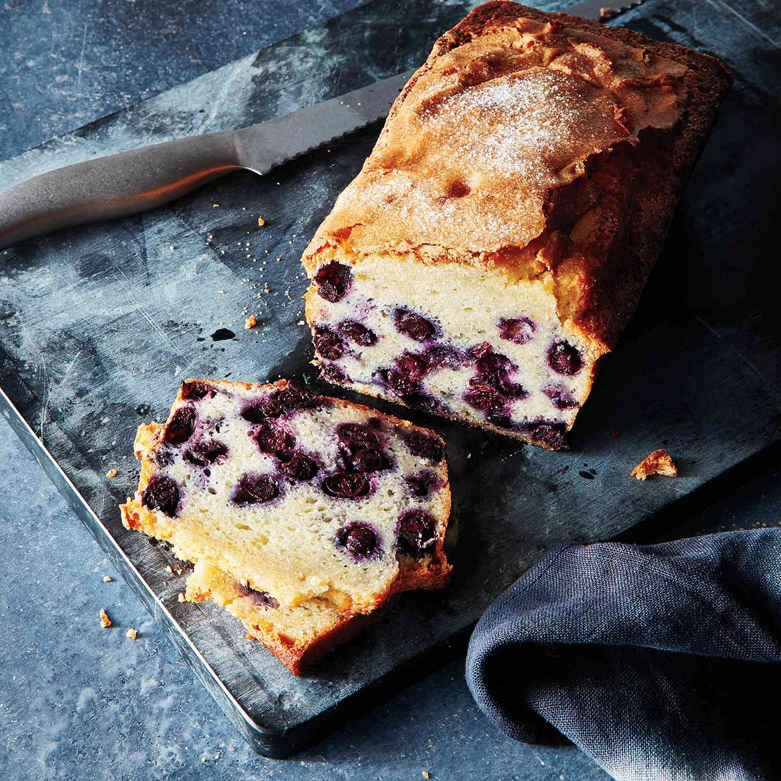 Lemon Blueberry Pound Cake With Yogurt