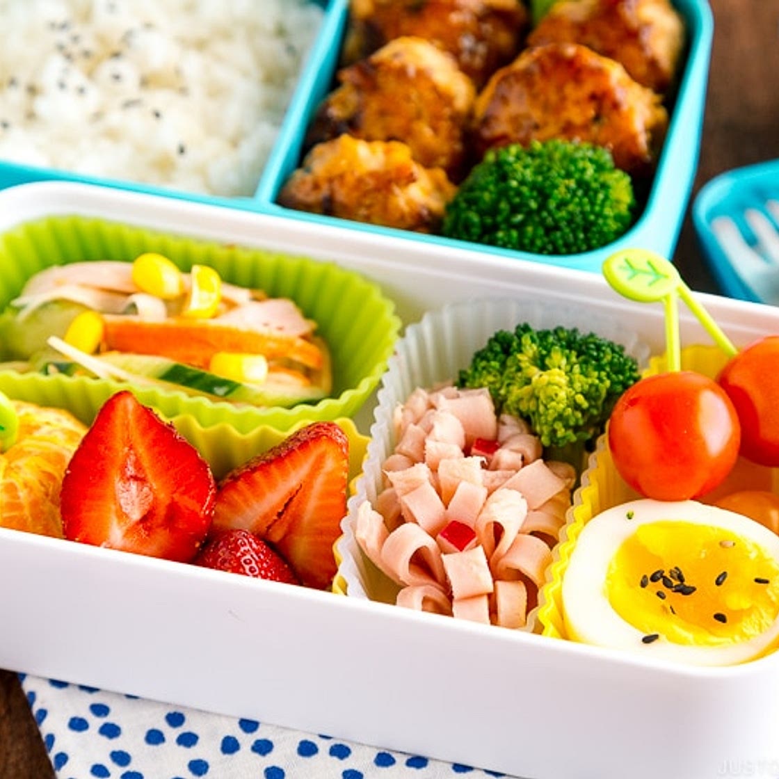 Chicken Meatball Bento