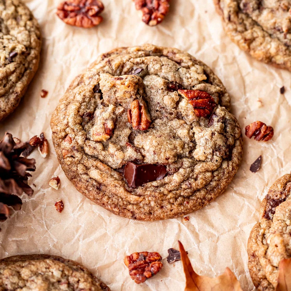Chai Spiced Pecan Cookies