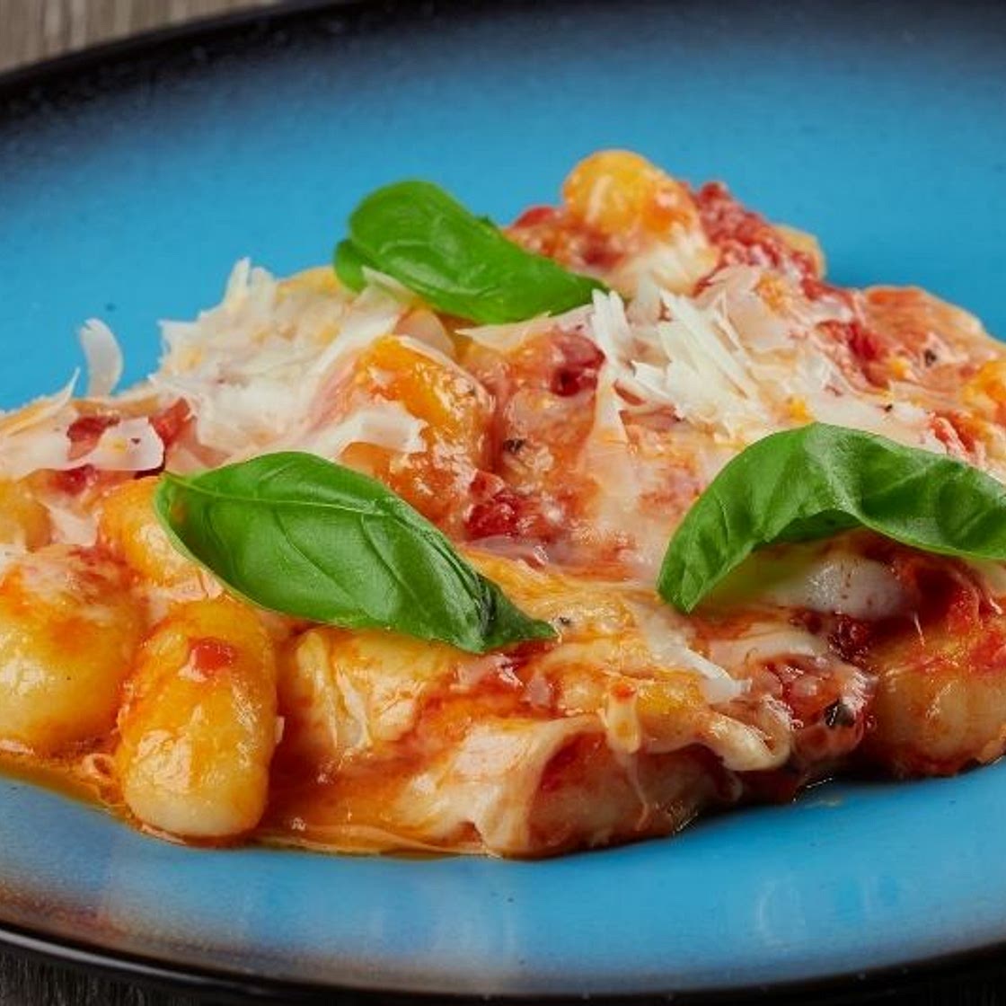 One Pot Tomato & Mozzarella Baked Gnocchi