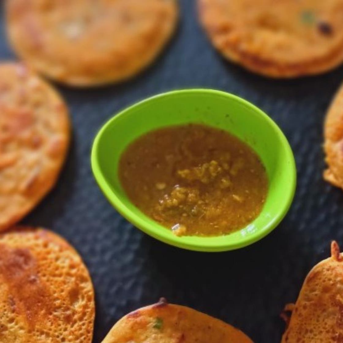 मिनी बेसन चीला (mini besan cheela recipe in Hindi)