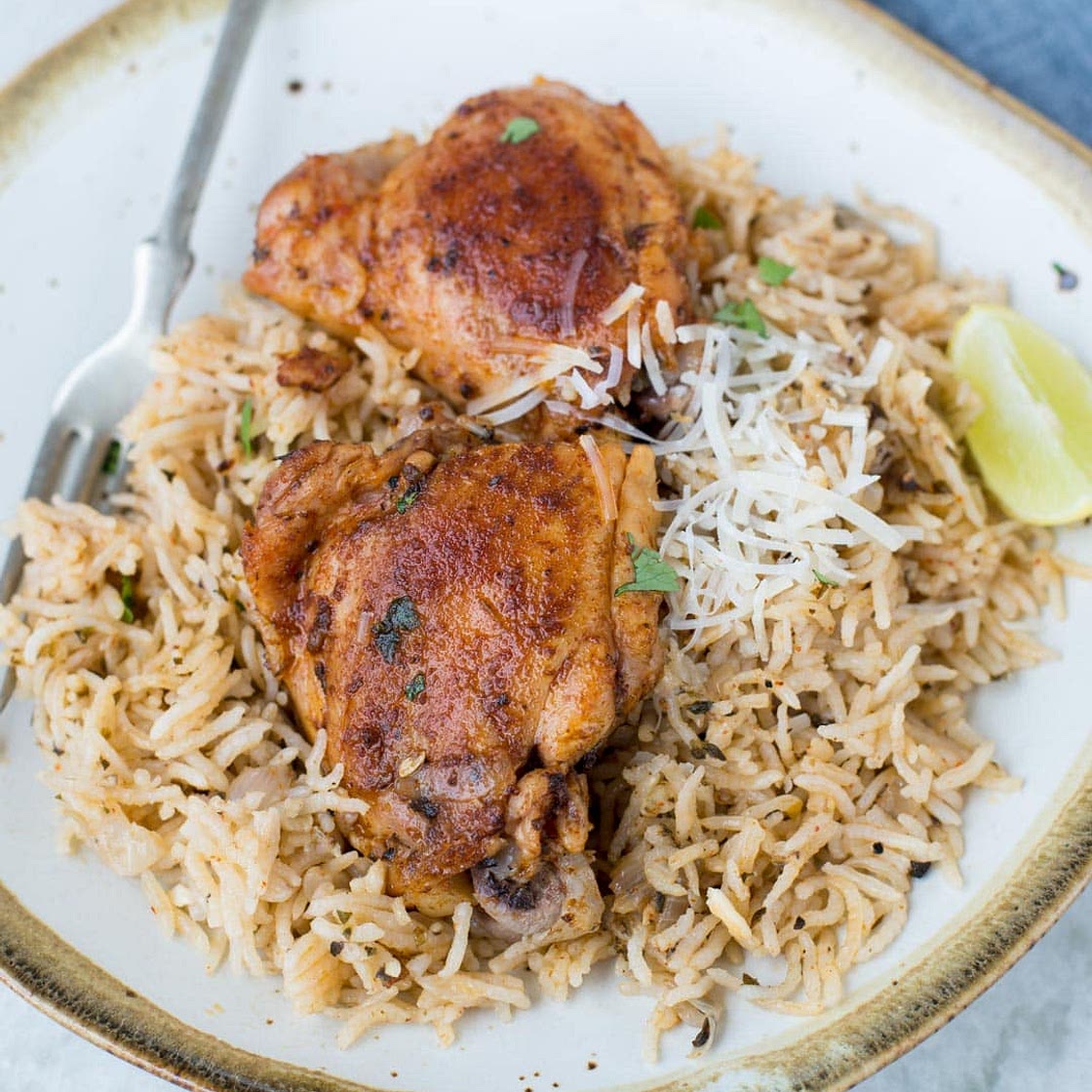 Instant Pot Garlic Herb Chicken and Rice