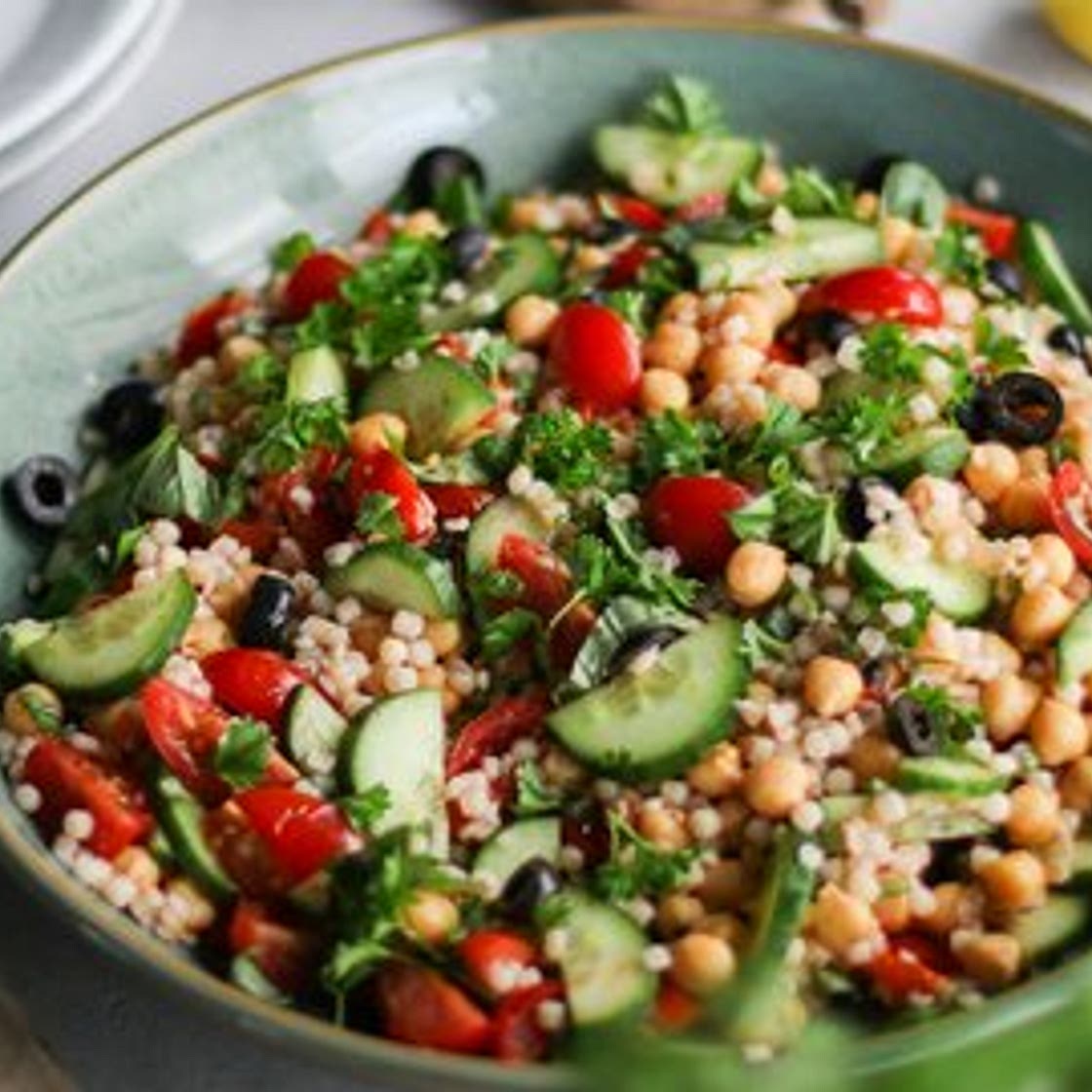 Warm Pearl Couscous Salad