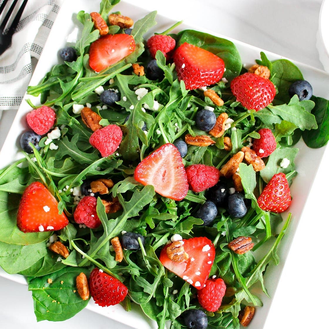 Berry Salad with Creamy Balsamic Vinaigrette Recipe