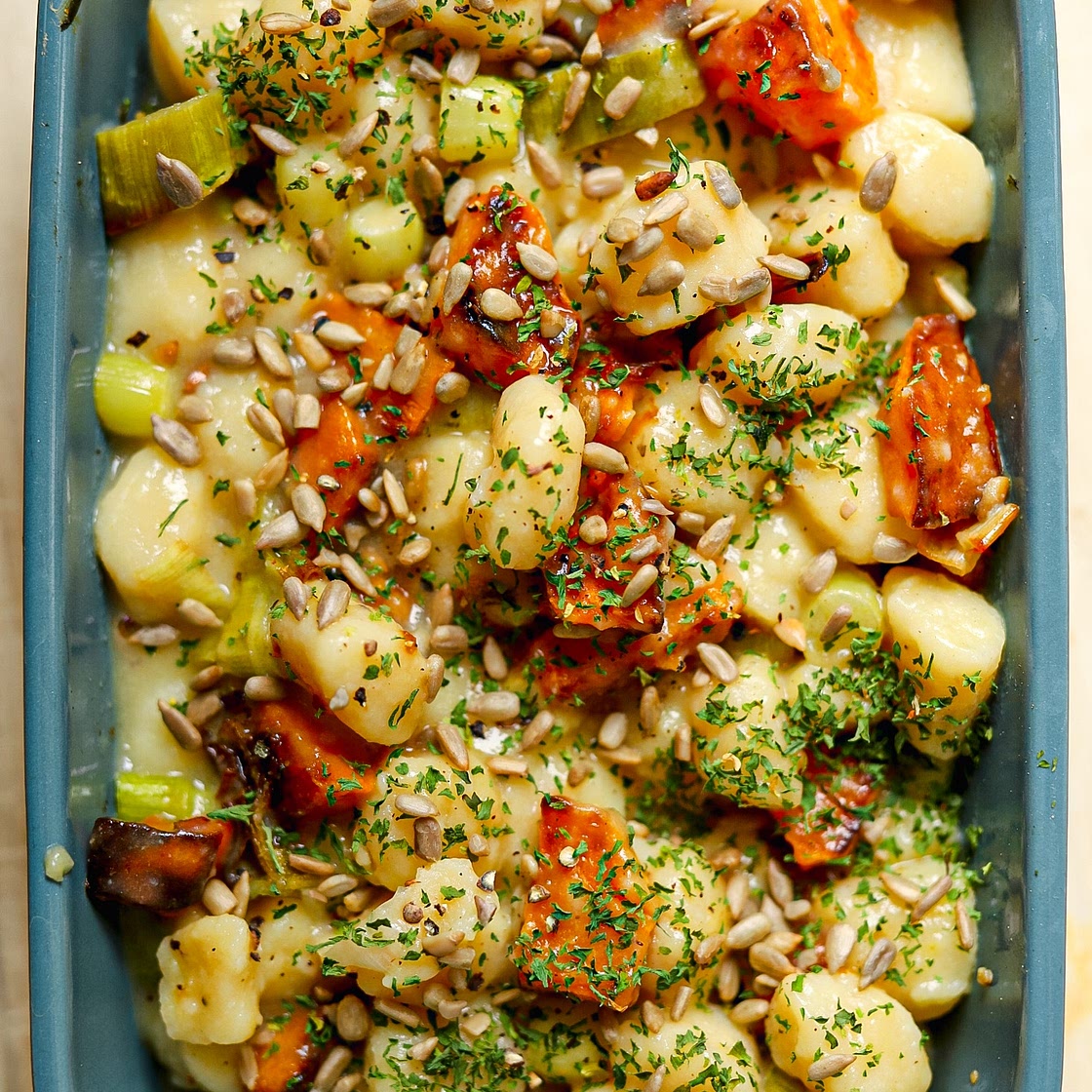 Gnocchi, Leek and Butternut Bake