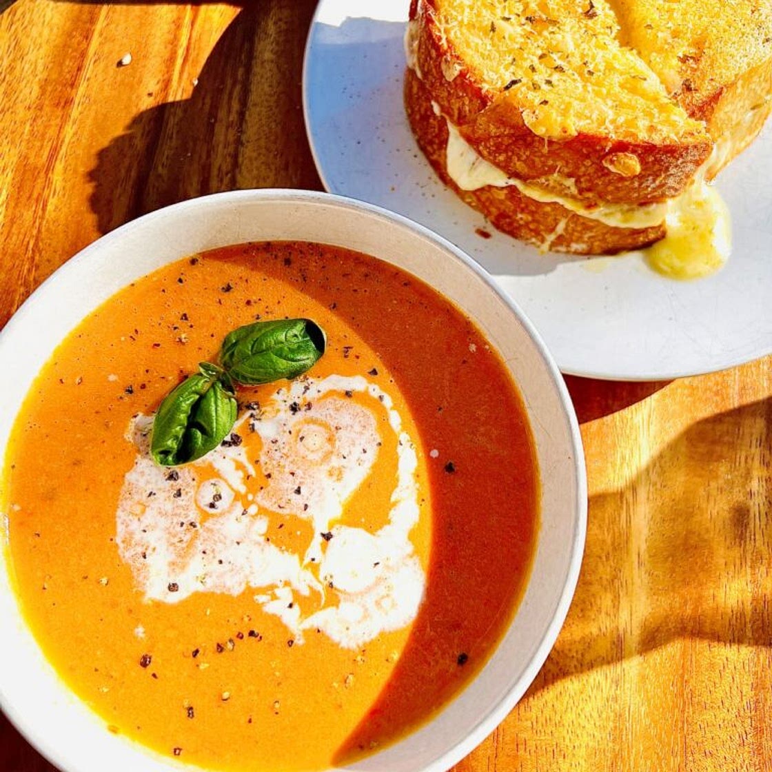 Grilled Cheese and Tomato Soup