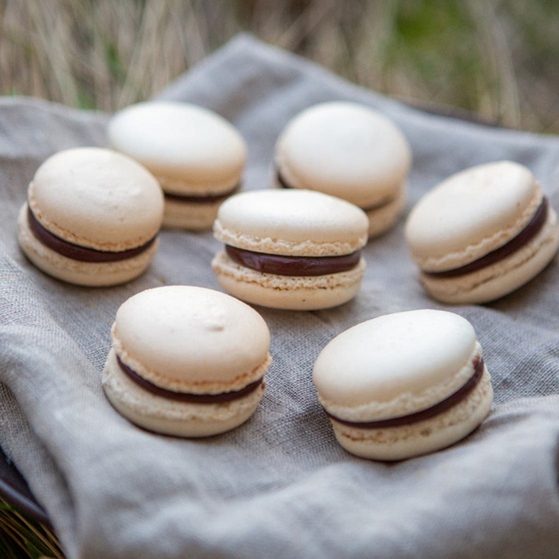 Macarons poire chocolat