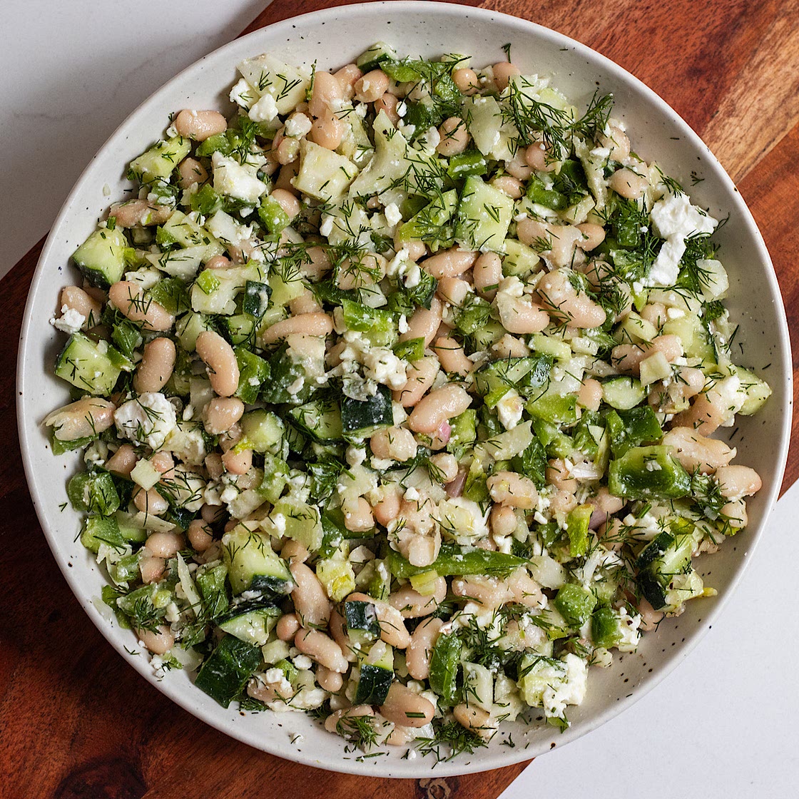 Mediterranean White Bean Salad with Fennel