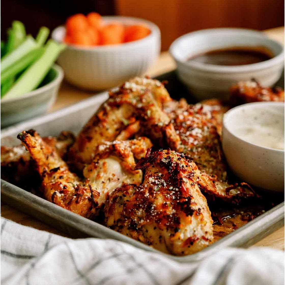 Garlic Parmesan Chicken Wings Recipe