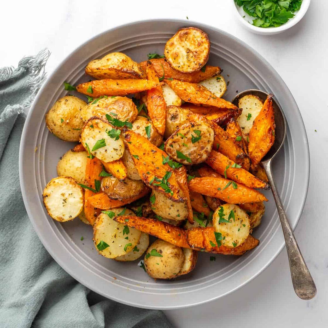 Air Fryer Carrots and Potatoes Recipe