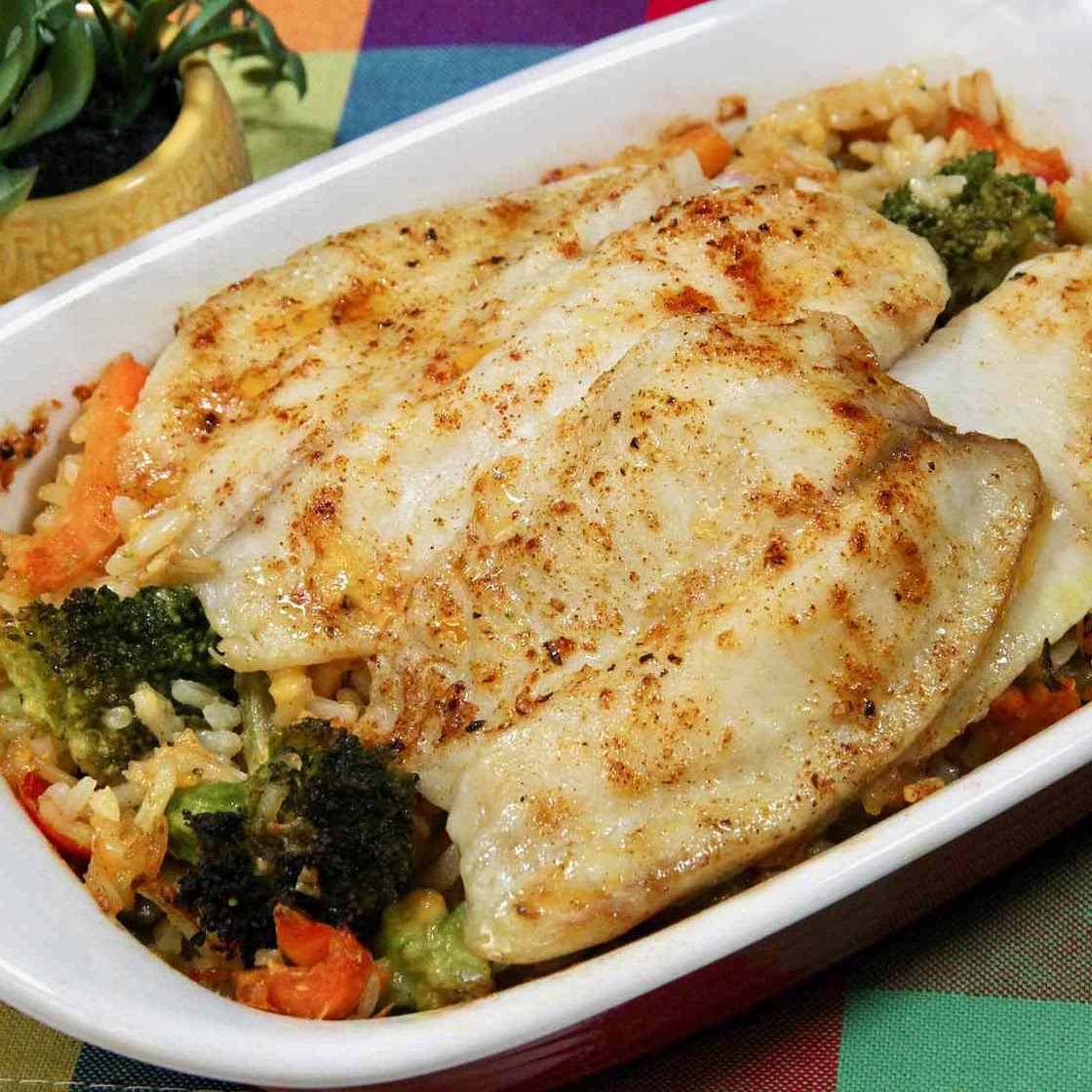 Tilapia All-in-One Casserole