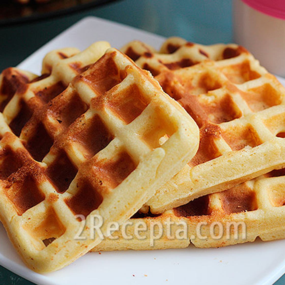 Мягкие вафли на сметане