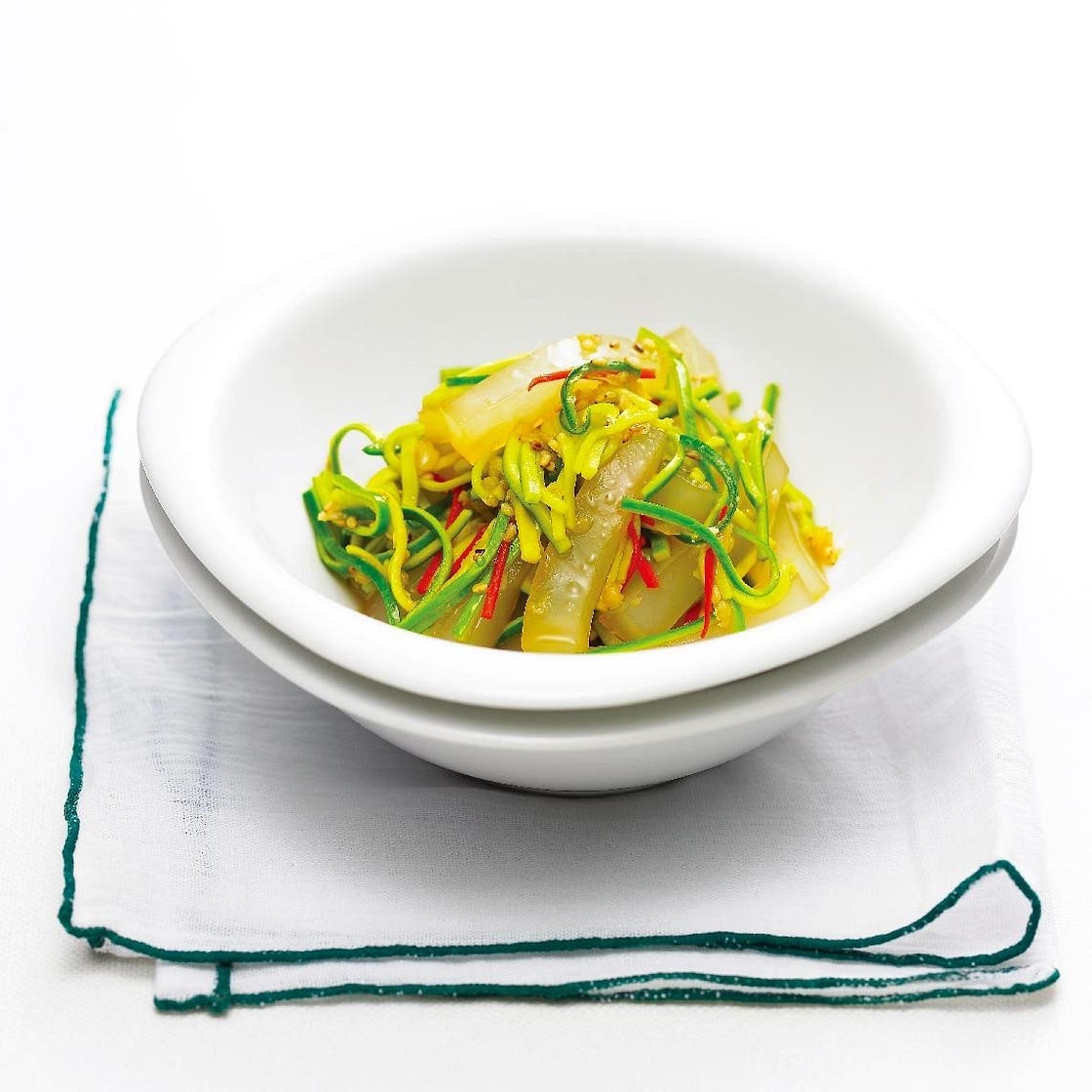 호박채청포묵볶음 만드는 법