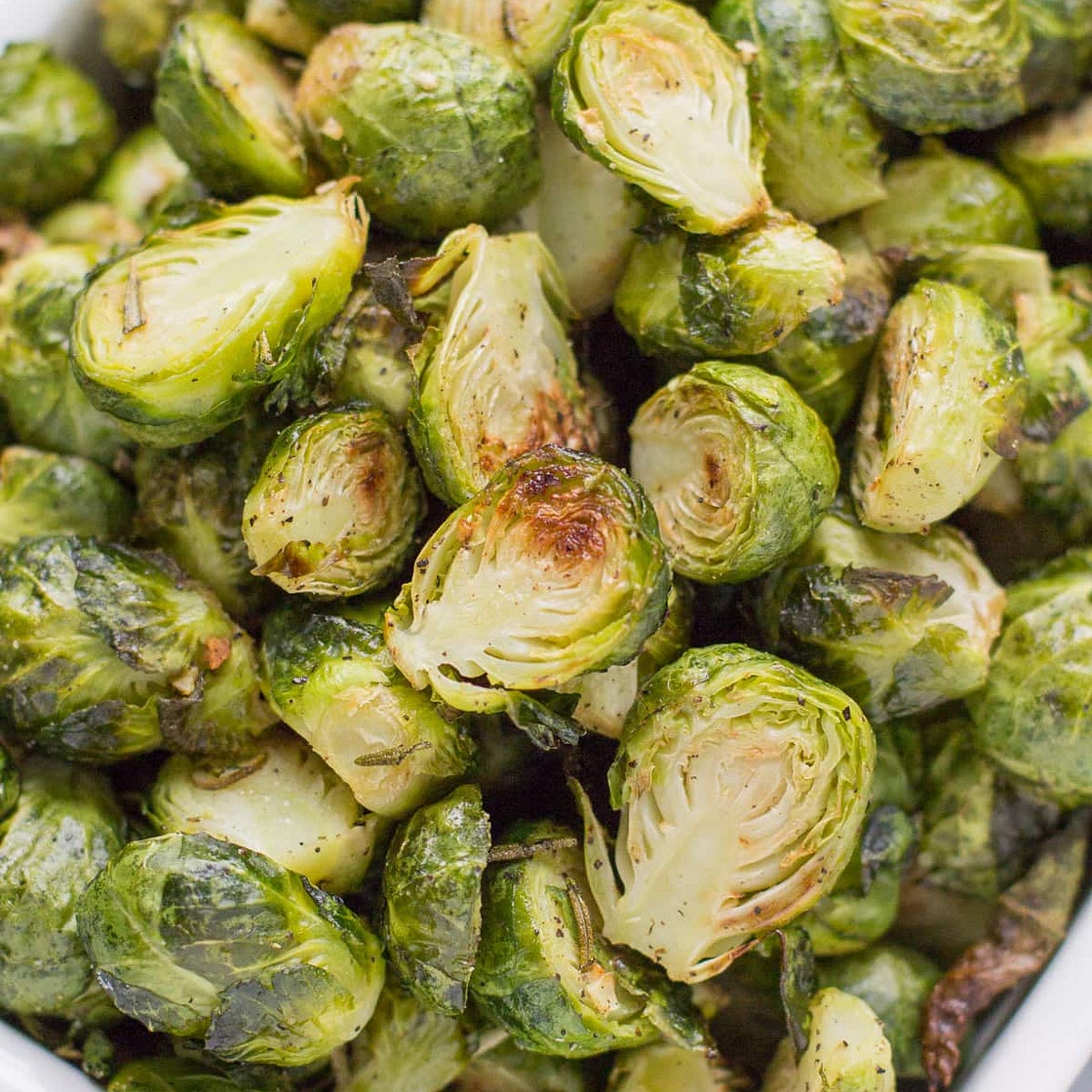 Garlic Roasted Brussels Sprouts