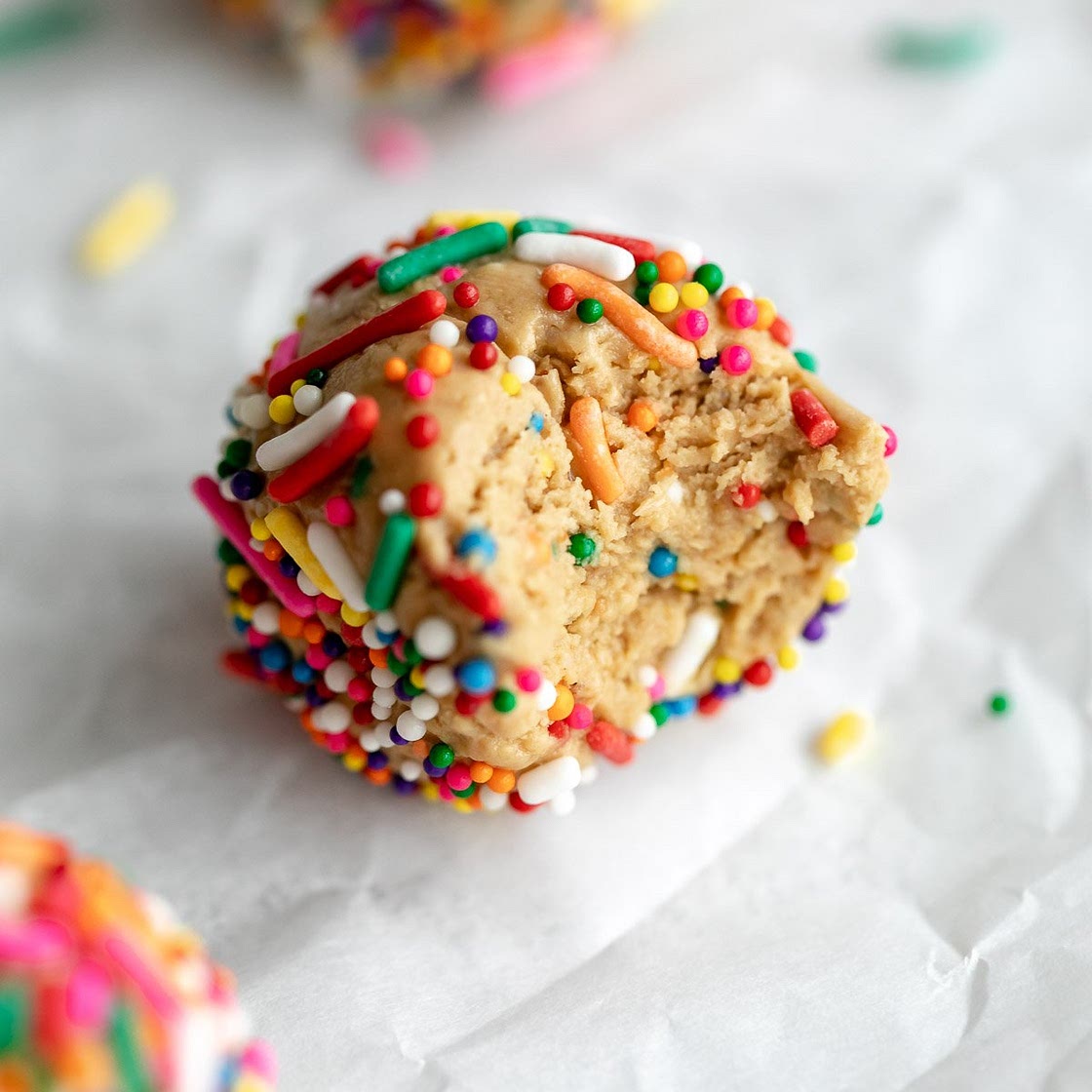 Cake Batter Protein Balls