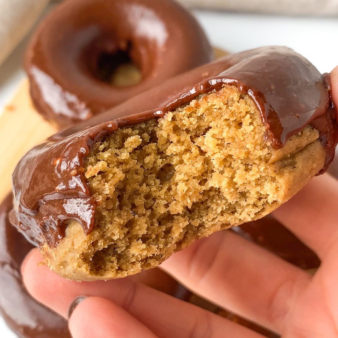 Vegan Donut Recipe (Peanut Butter & Chocolate)