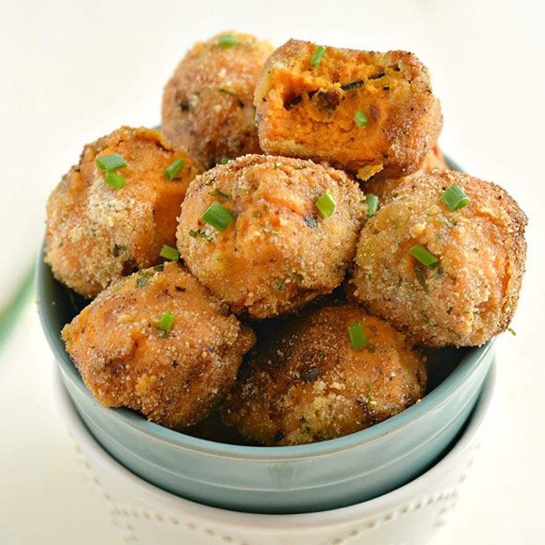 Loaded Mashed Sweet Potato Balls