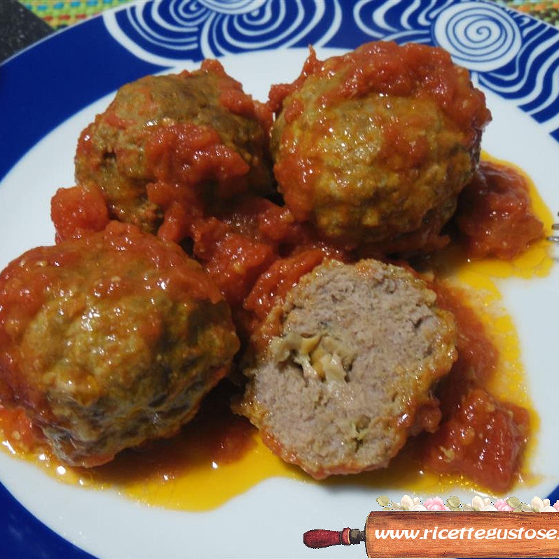 Polpette ripiene funghi e provola