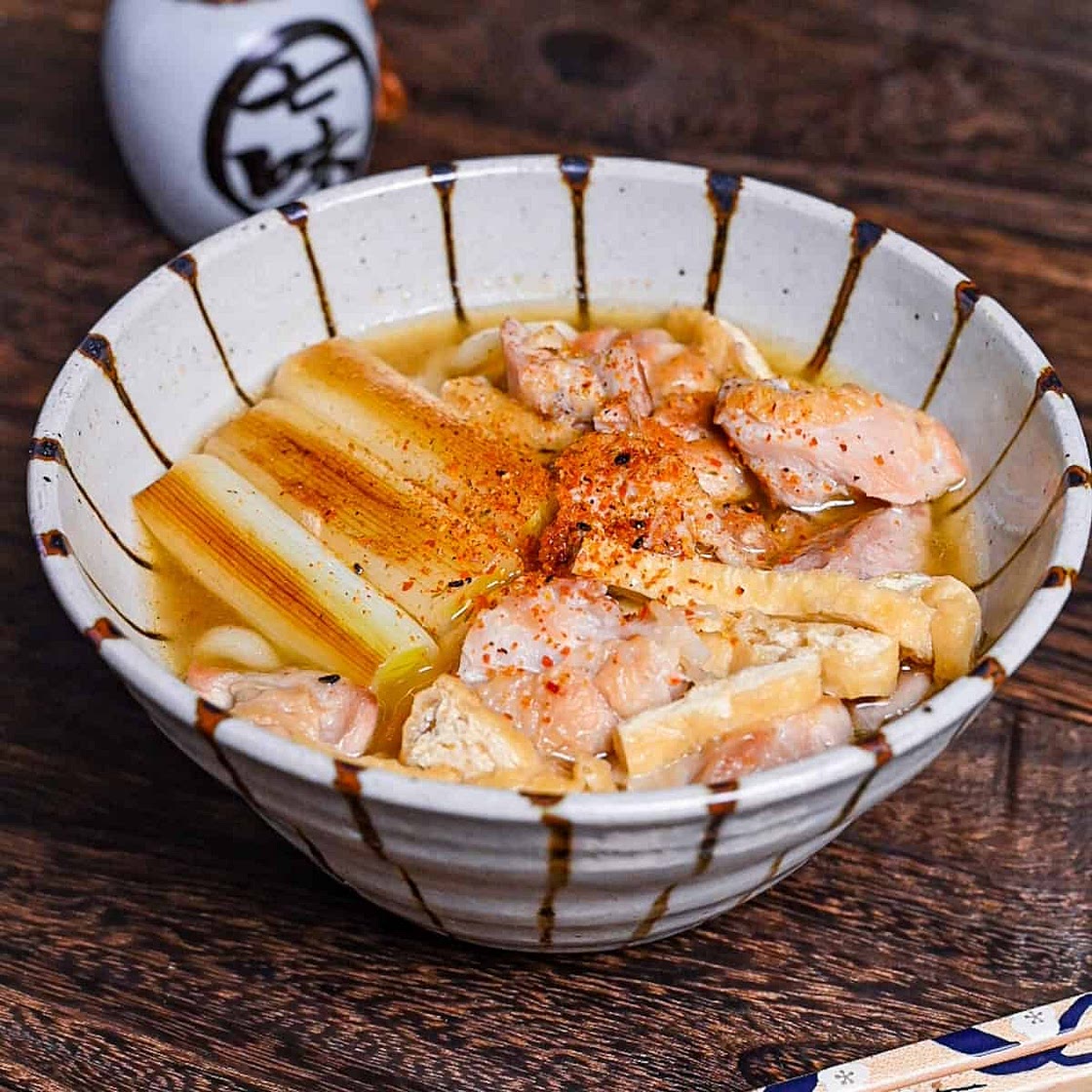 Chicken Udon Noodle Soup (Tori Nanban Udon)