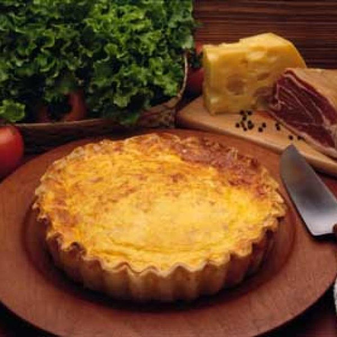 Receta de Pastel de jamon y queso al horno