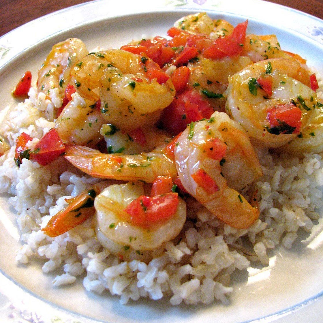 Shrimp and Bell Pepper Skillet