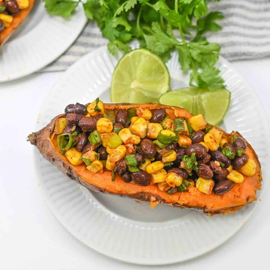 Vegan Taco Stuffed Sweet Potatoes
