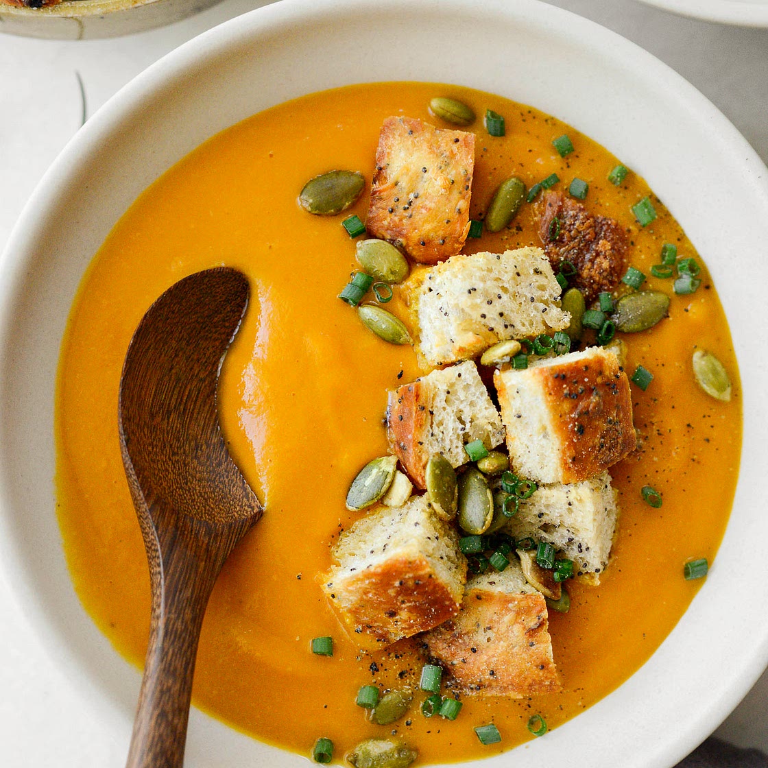 Sweet Potato Tomatillo Bisque