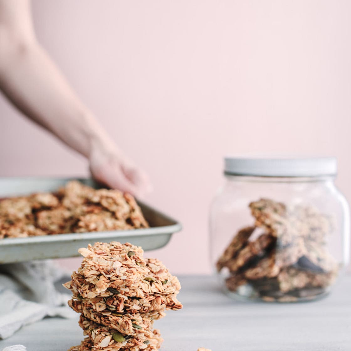 bark de granola (aux flocons de soya)