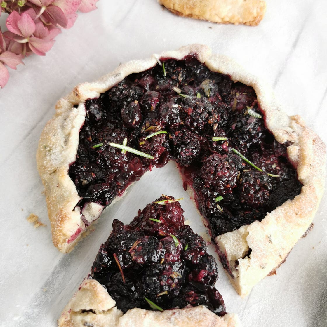 Rustic Blackberry & Blueberry Galette