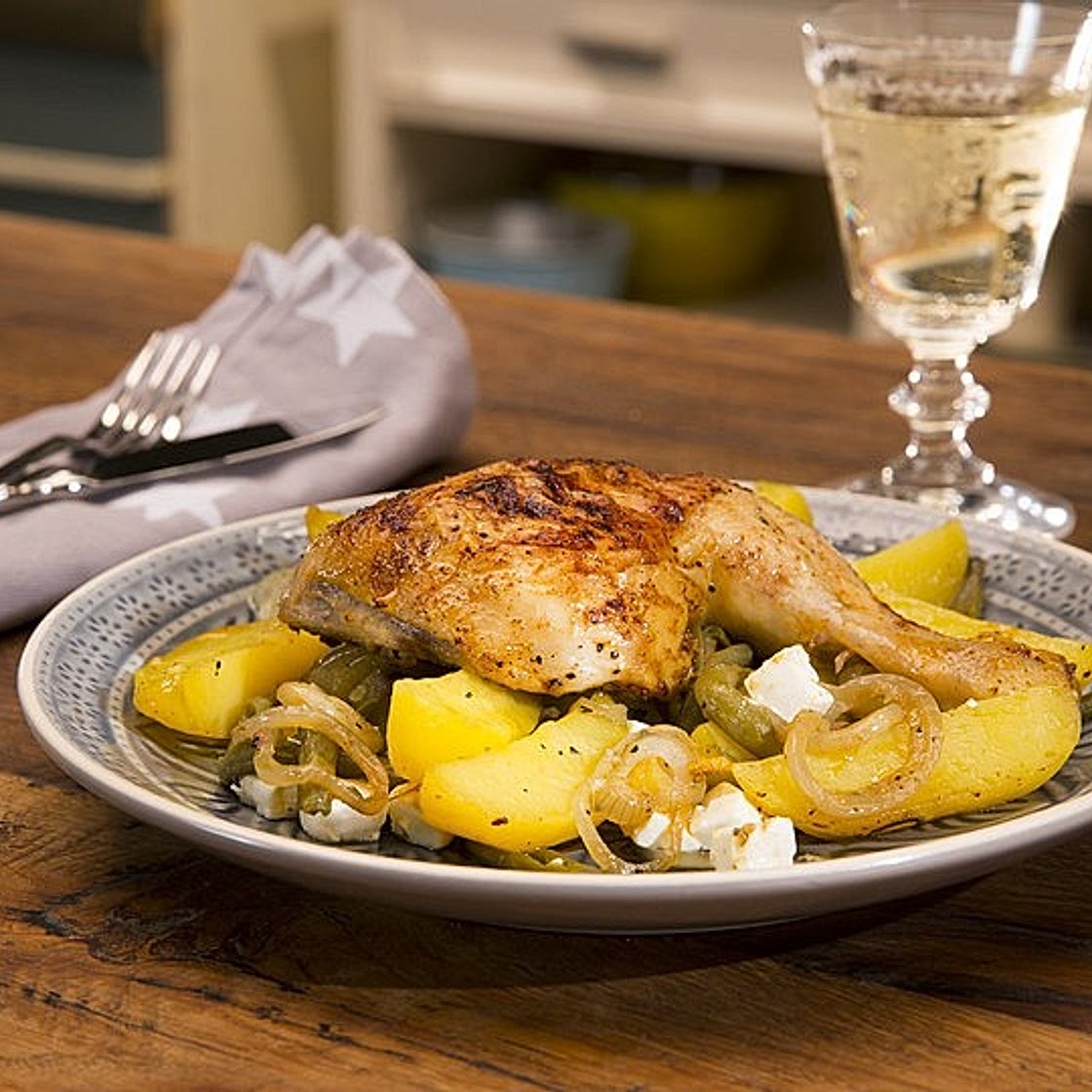 Griechische Hähnchenpfanne