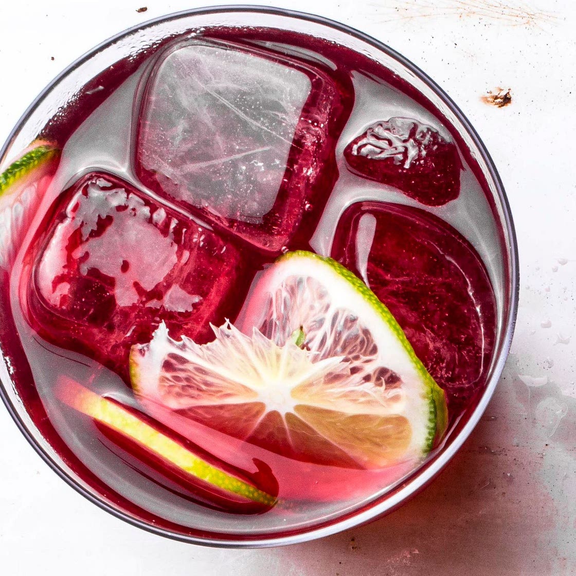 Hibiscus, Orange, and Vanilla Agua Fresca