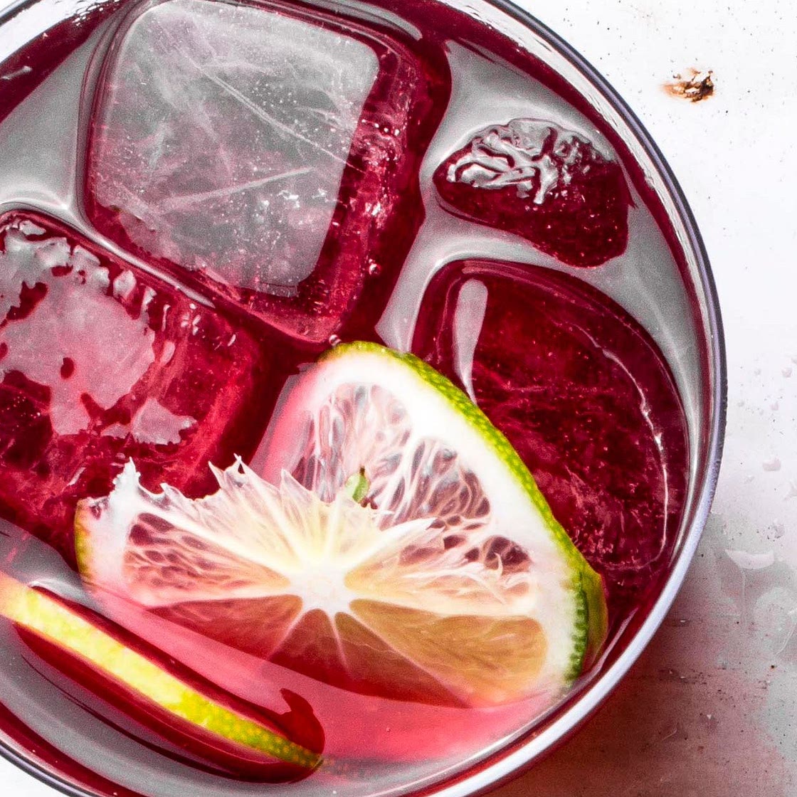 Hibiscus, Orange, and Vanilla Agua Fresca