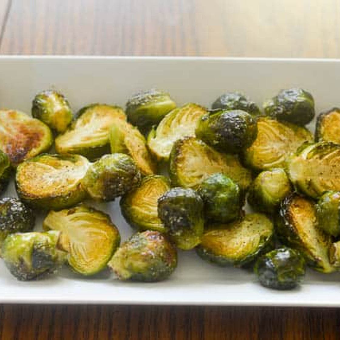 Air Fryer Roasted Brussels Sprouts