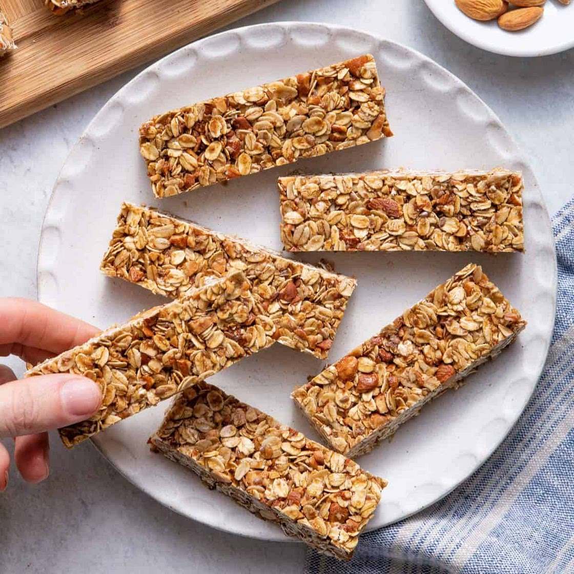Honey Oat Granola Bars