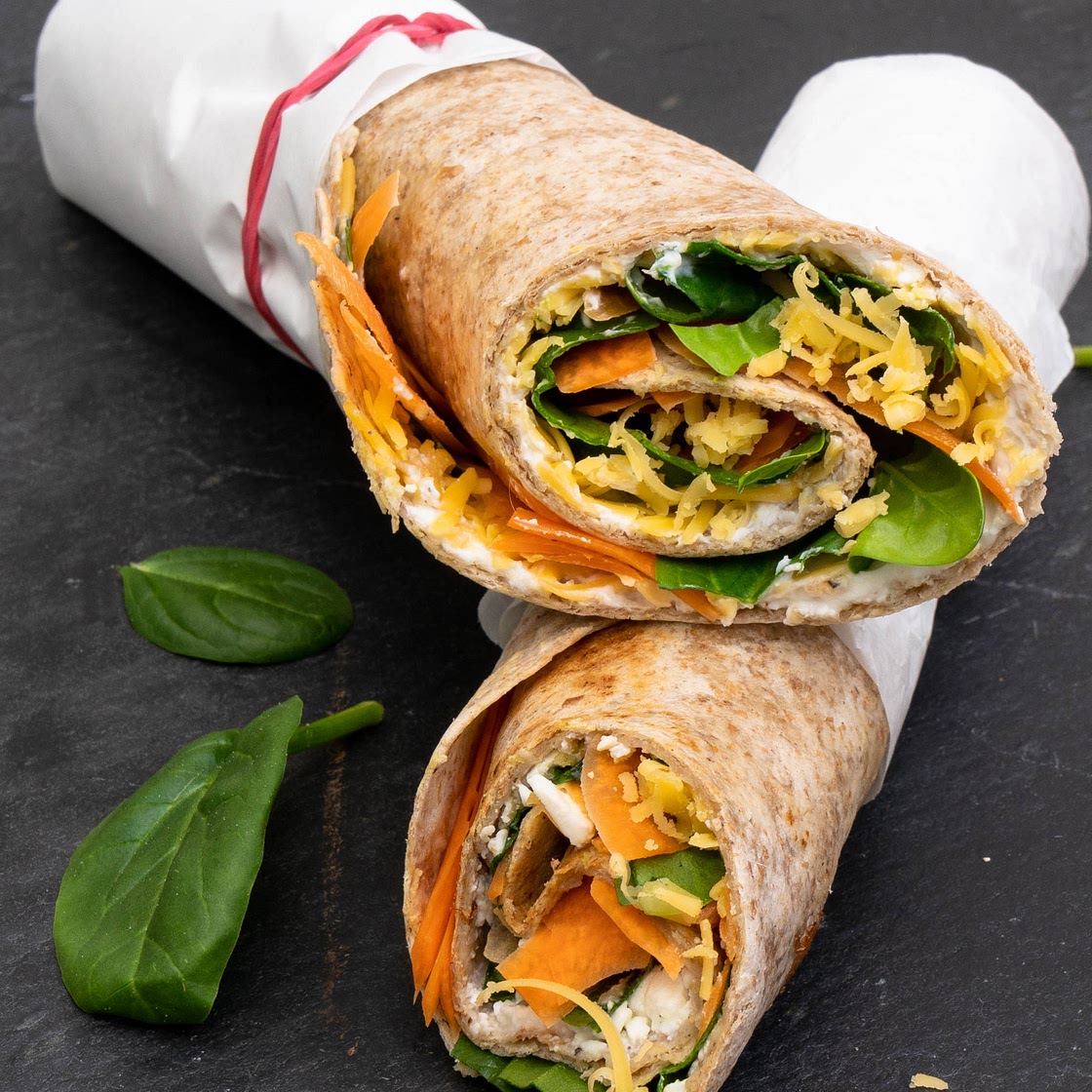 Bunte Wraps mit Gemüse