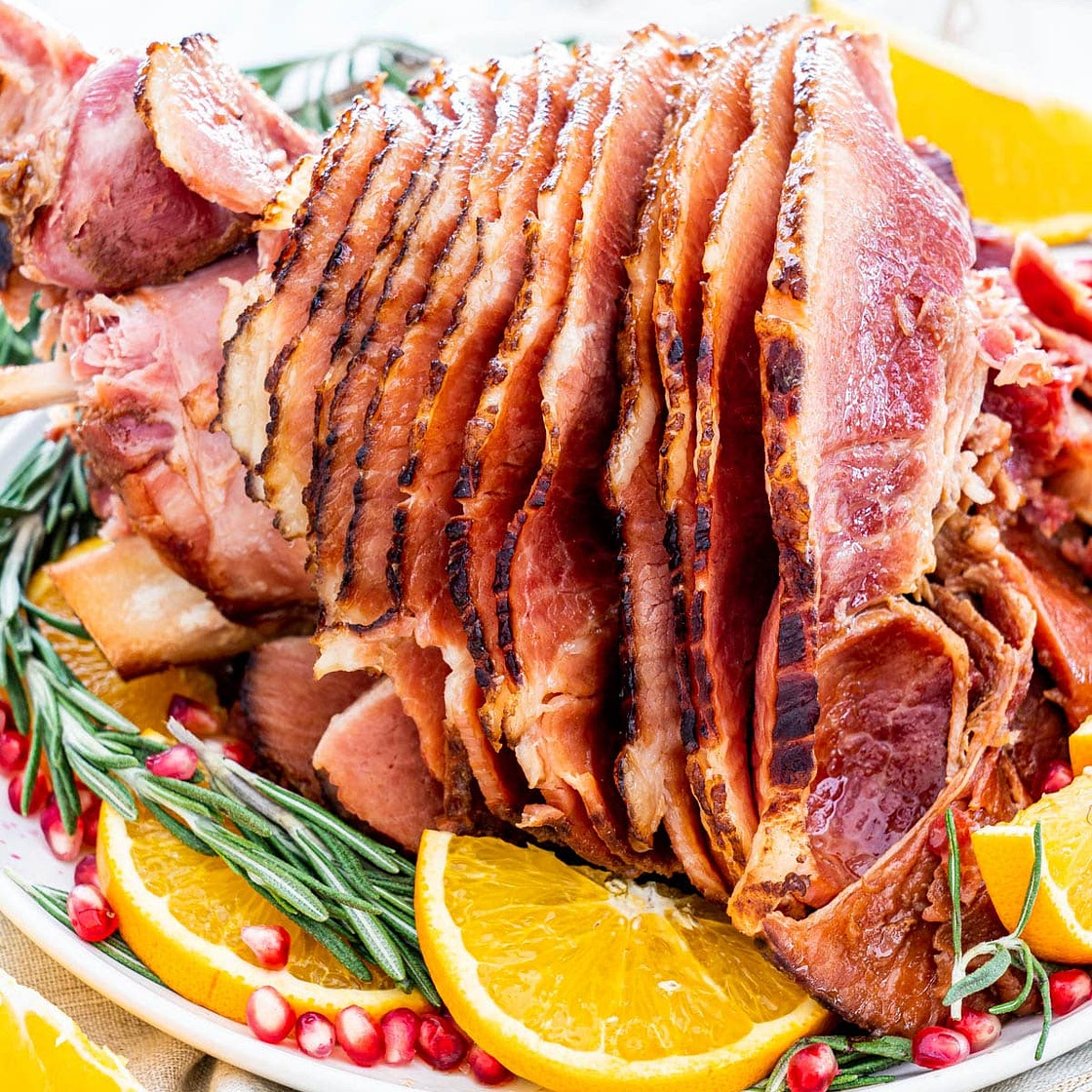 Crockpot Brown Sugar Cola Glazed Ham