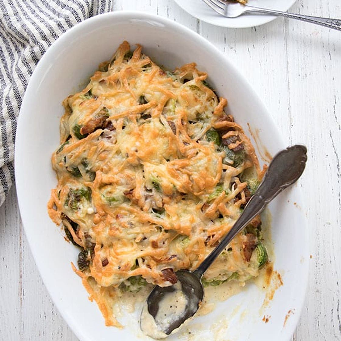 Cheesy Brussels Sprouts Casserole