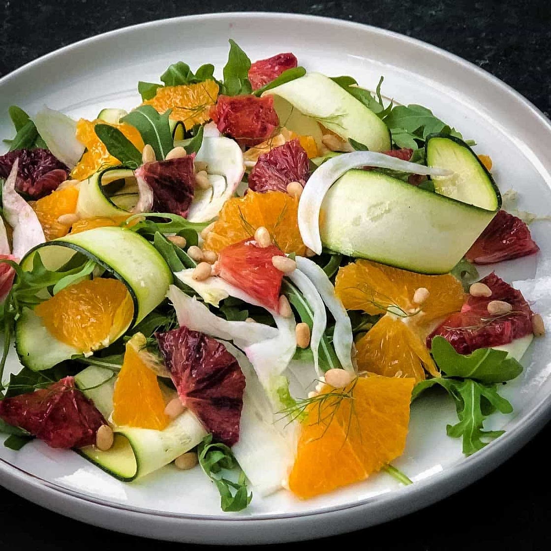 Courgette Salad with Fennel and Citrus