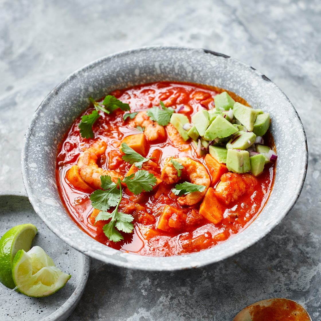 Mexican prawn soup