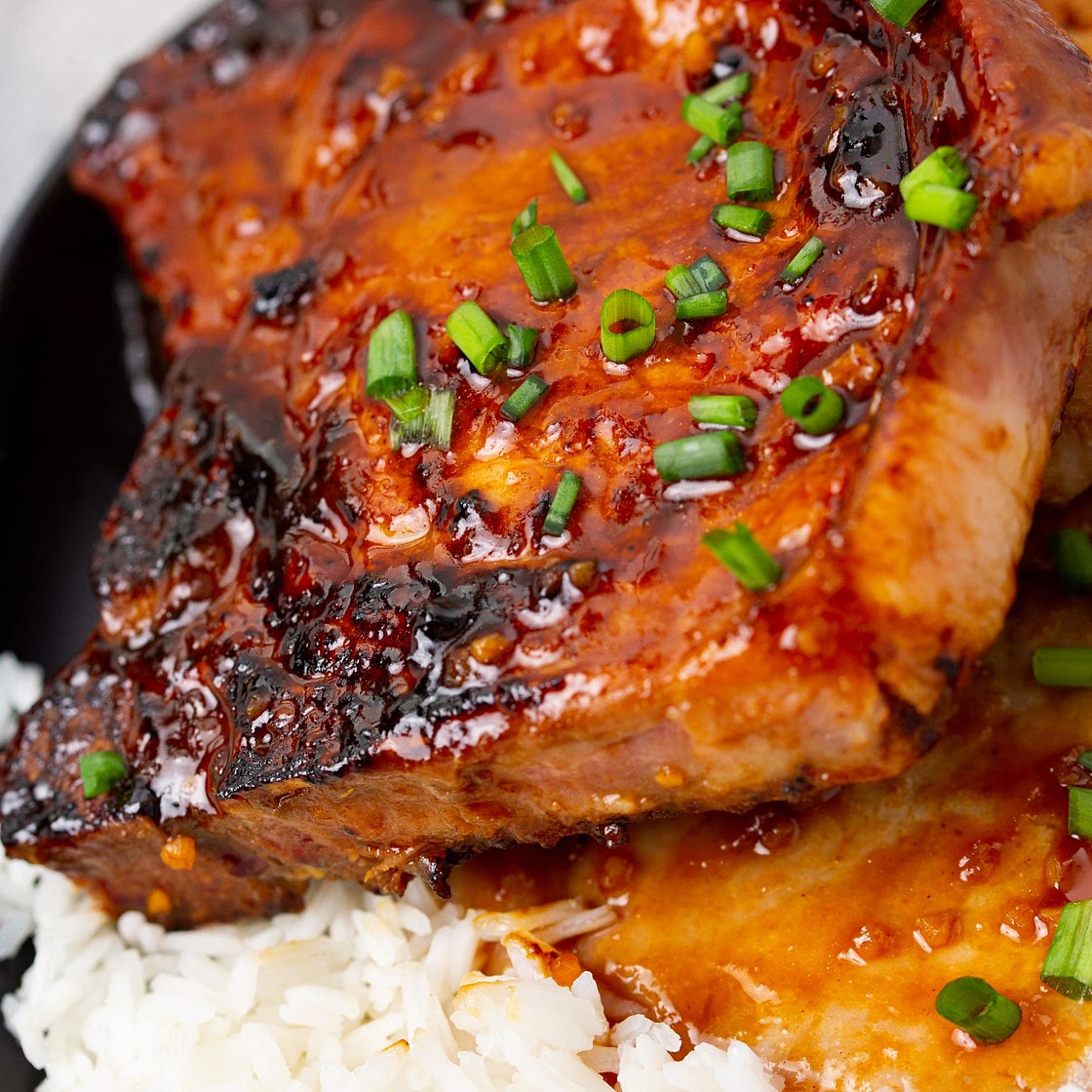 Asian-Style Hoisin Glazed Pork Chops